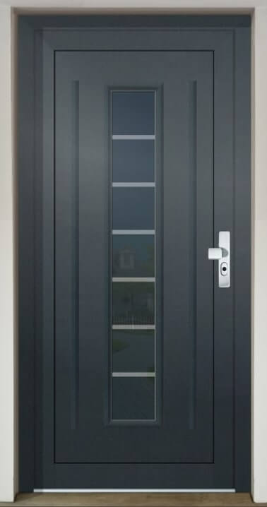 Inset door infill panel GAVA Plast 151 with sandblasted glass 6P18