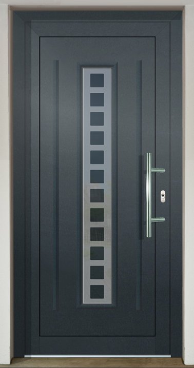 Inset door infill panel GAVA Plast 151 with sandblasted glass P1x12 INV