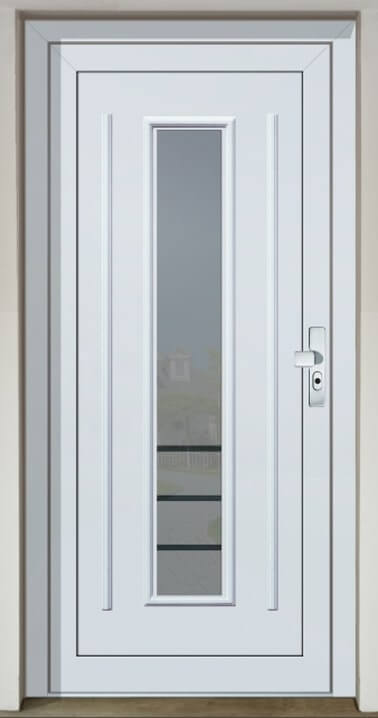 Inset door infill panel GAVA Plast 151 with sandblasted glass Trinity INV