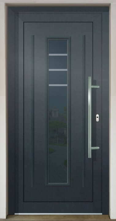 Inset door infill panel GAVA Plast 151 with sandblasted glass Trio