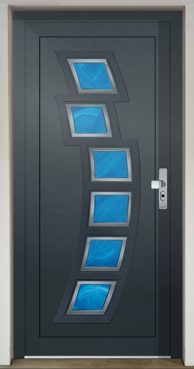 Inset door infil panel GAVA Plast 292 with stained glass Dekorglass - Plane