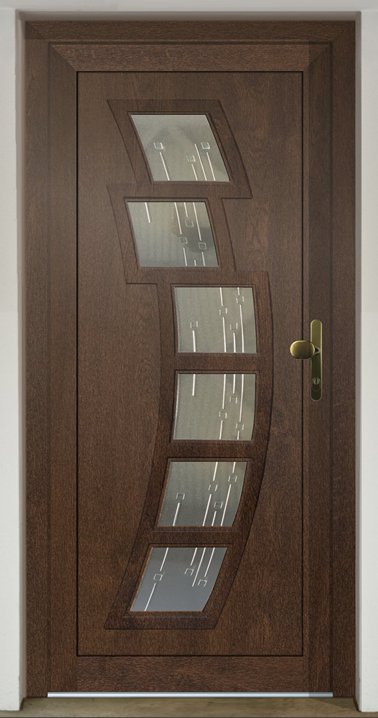 Inset door infil panel GAVA Plast 292 with stained glass Dekorglass - Variety