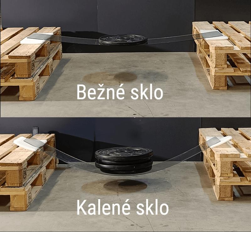 GAVA experiment: kalene sklo crash test